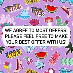 BEST OFFERS ALLOWED!